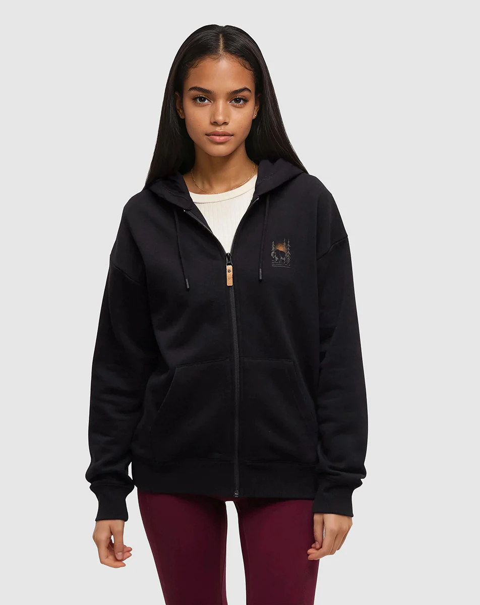 Boreal Bison Full Zip Hoodie - Image 3