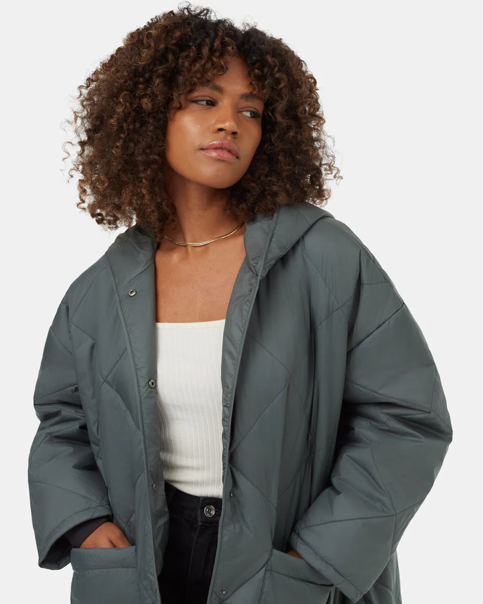 Cloud Shell Quilted Hooded Jacket - Image 4