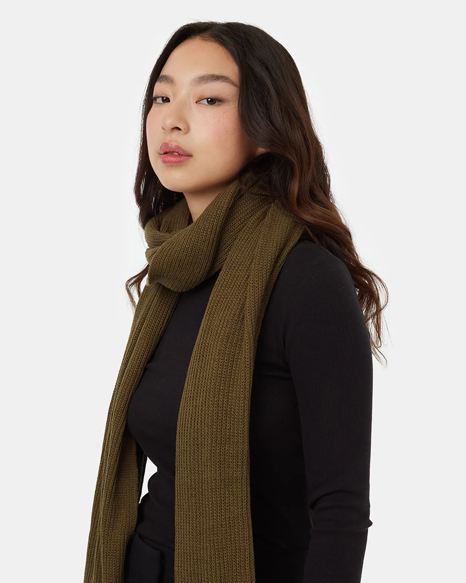 Cotton Ribbed Scarf - Image 3