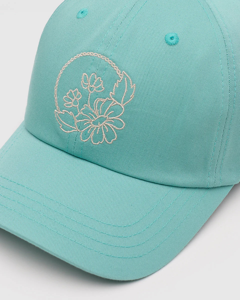 Daisy Embroidery Peak Hat - Image 2