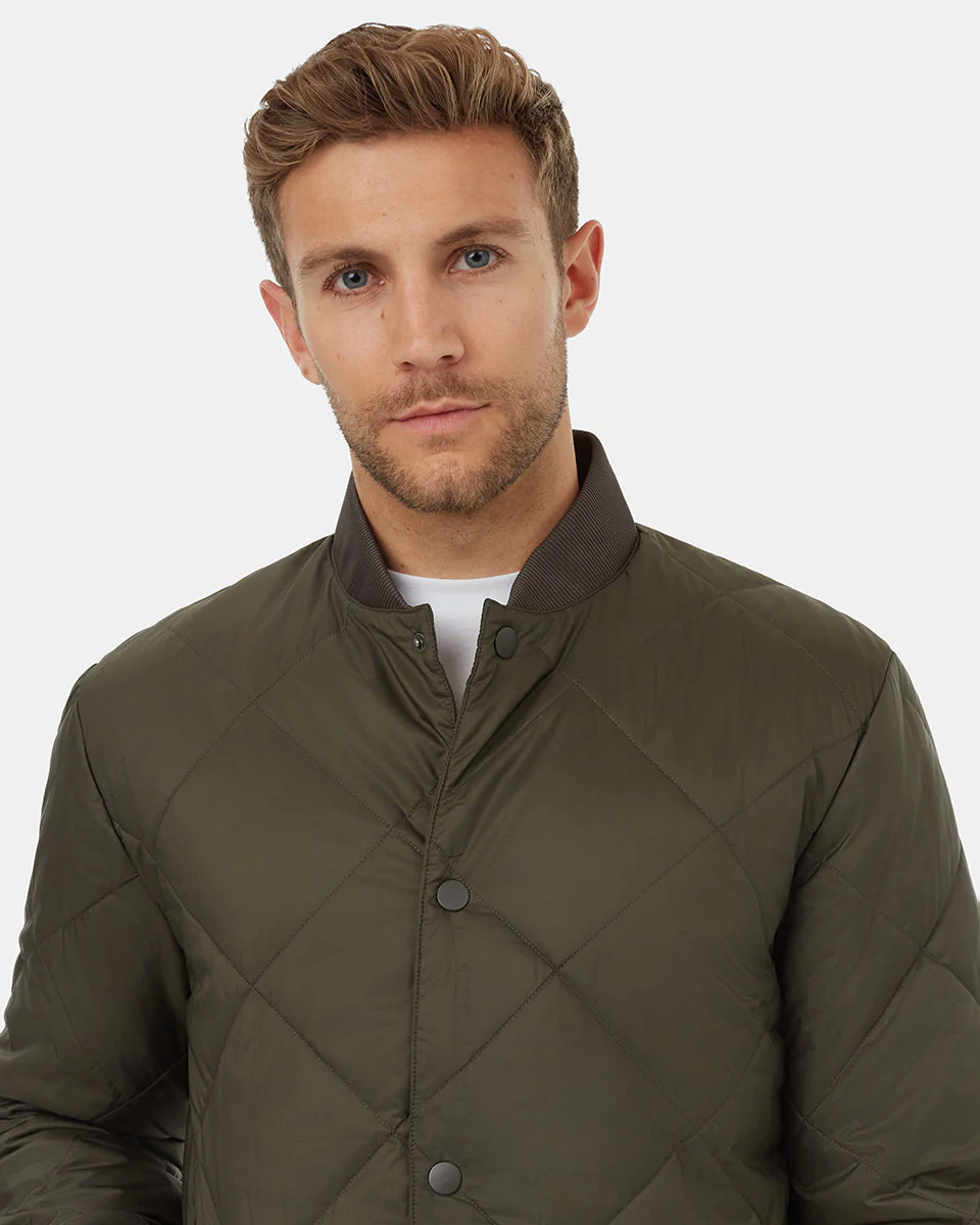 Diamond Padded Bomber Jacket - Image 4