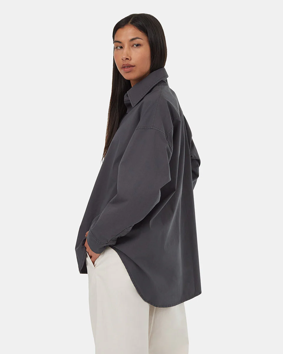 EcoStretch Cotton Oversized Shirt - Image 3
