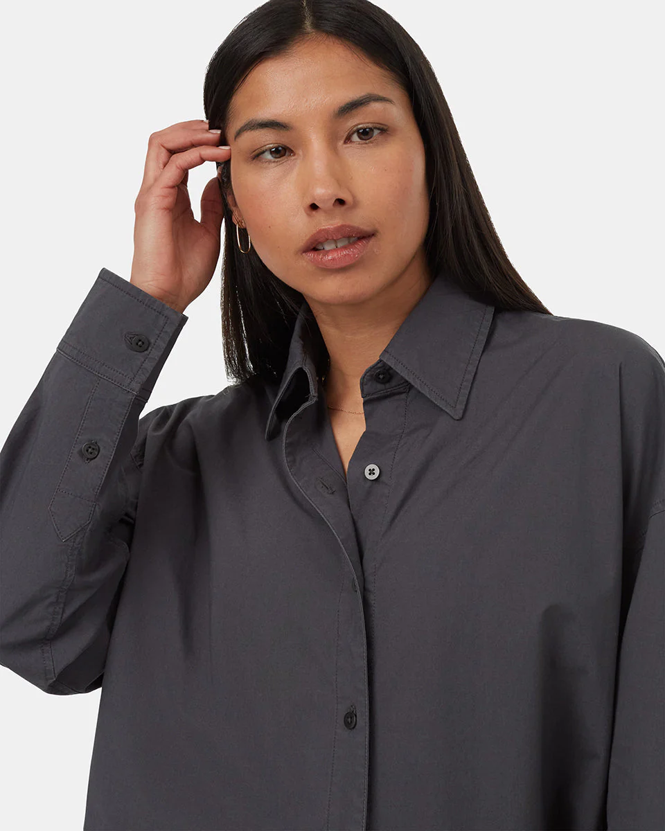 EcoStretch Cotton Oversized Shirt - Image 4