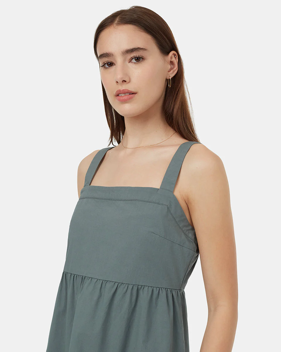 EcoStretch Cotton Tiered Dress - Image 4