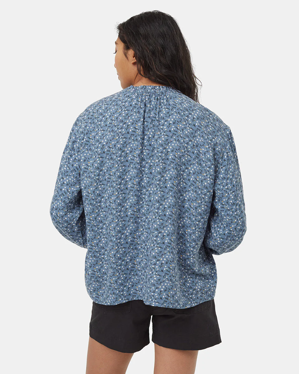 EcoWoven Crepe Smocked Blouse - Image 3