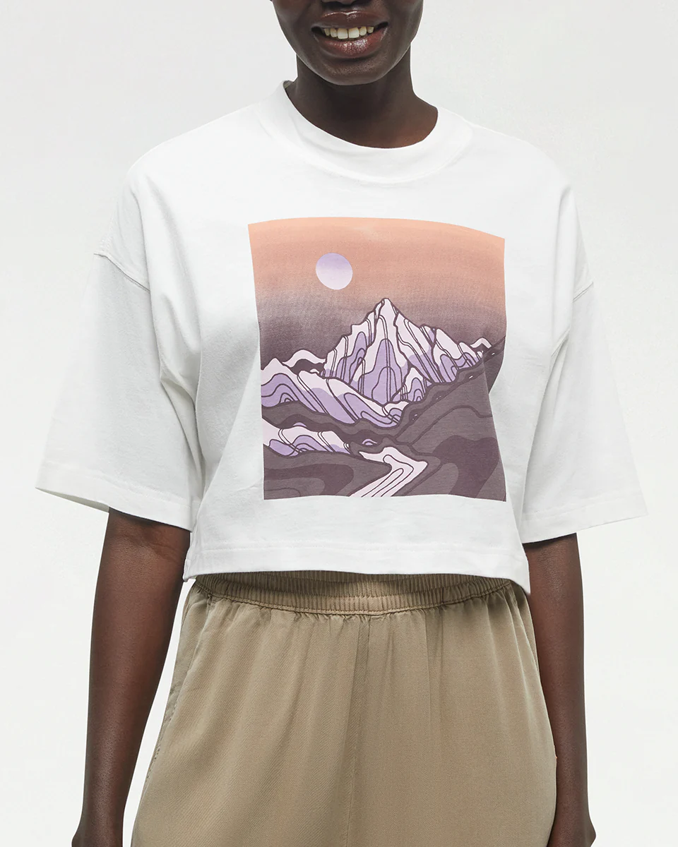 Emerald Edge Oversized Crop T-Shirt - Image 4