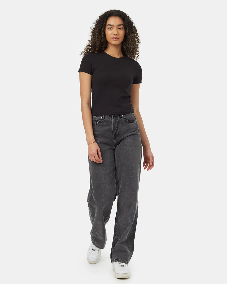 Fitted Rib T-Shirt - Image 2