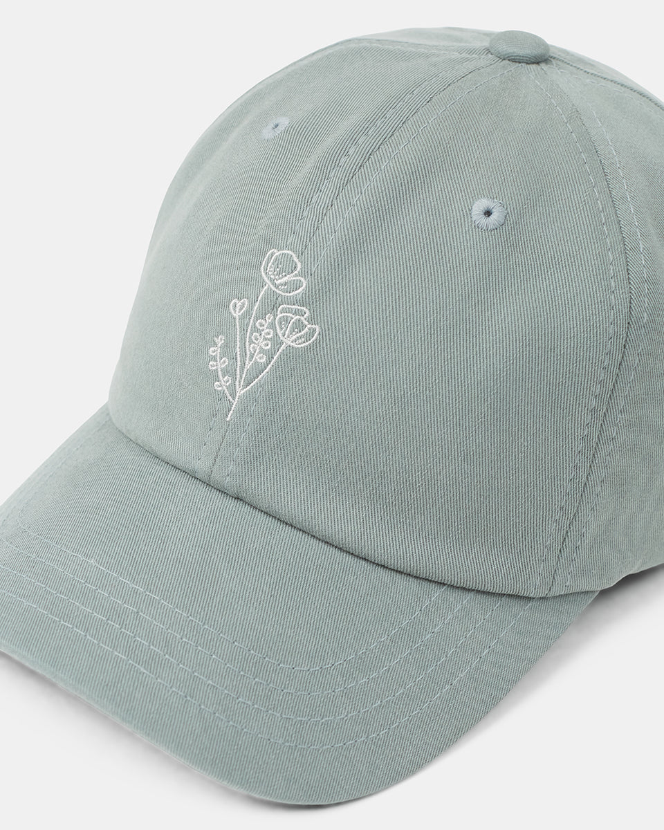 Flower Embroidery Peak Hat - Image 2
