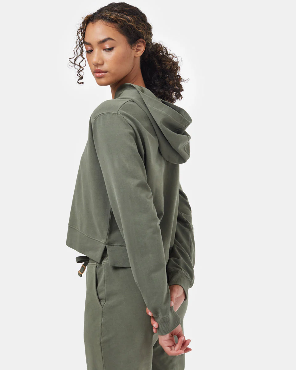 French Terry Cropped Hoodie - Image 4