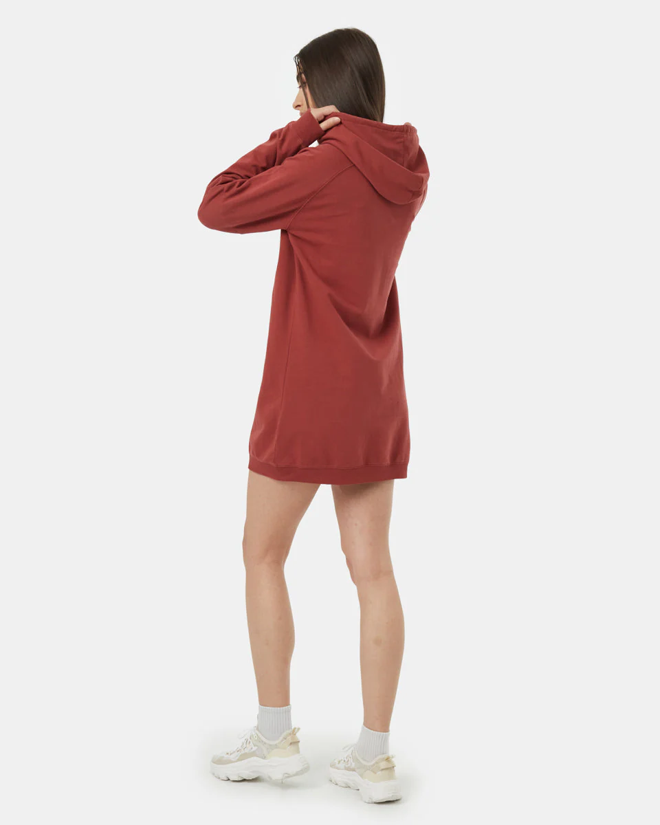 Oversized French Terry Hoodie Dress - Image 3