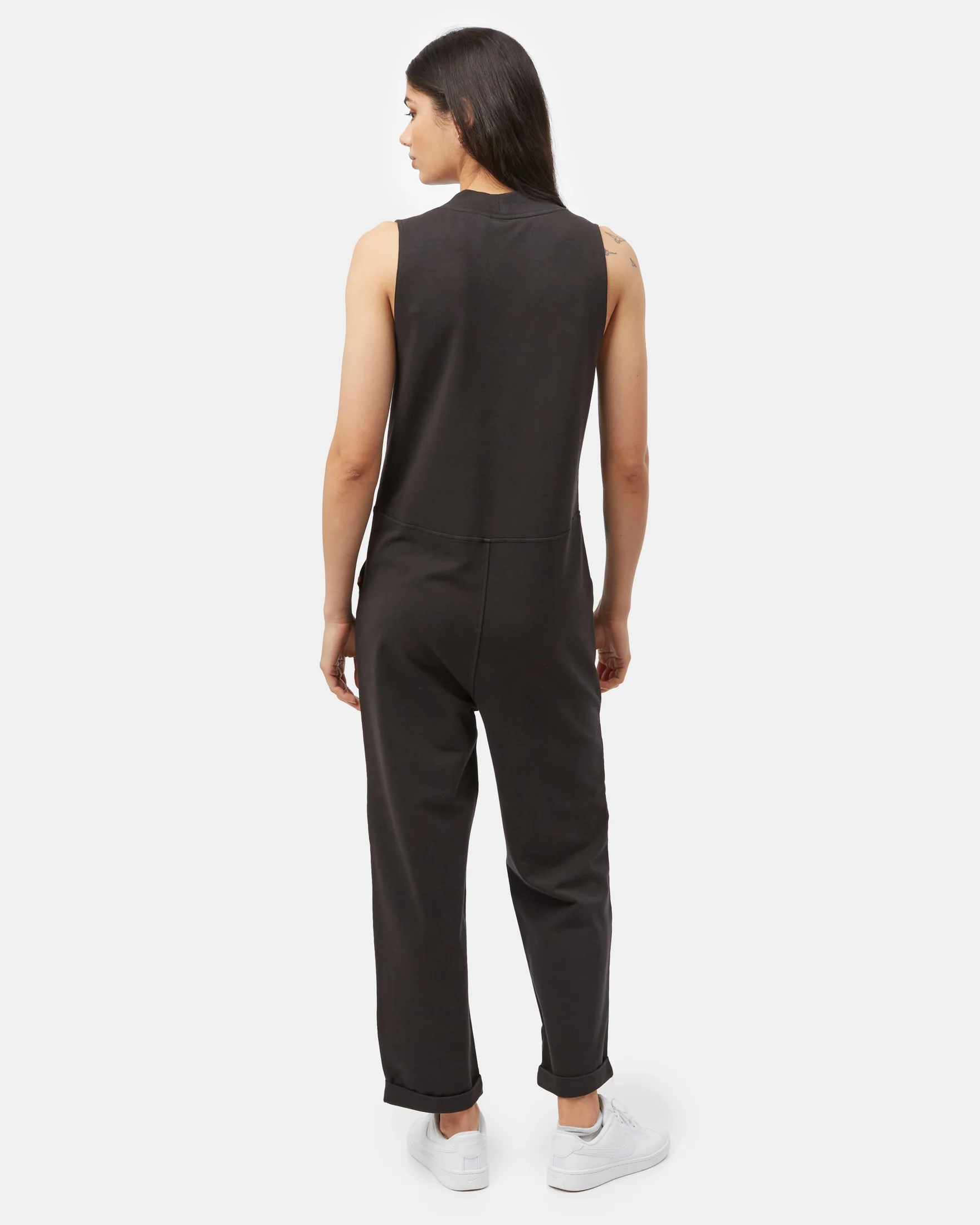 French Terry V-Neck Jumpsuit - Image 3