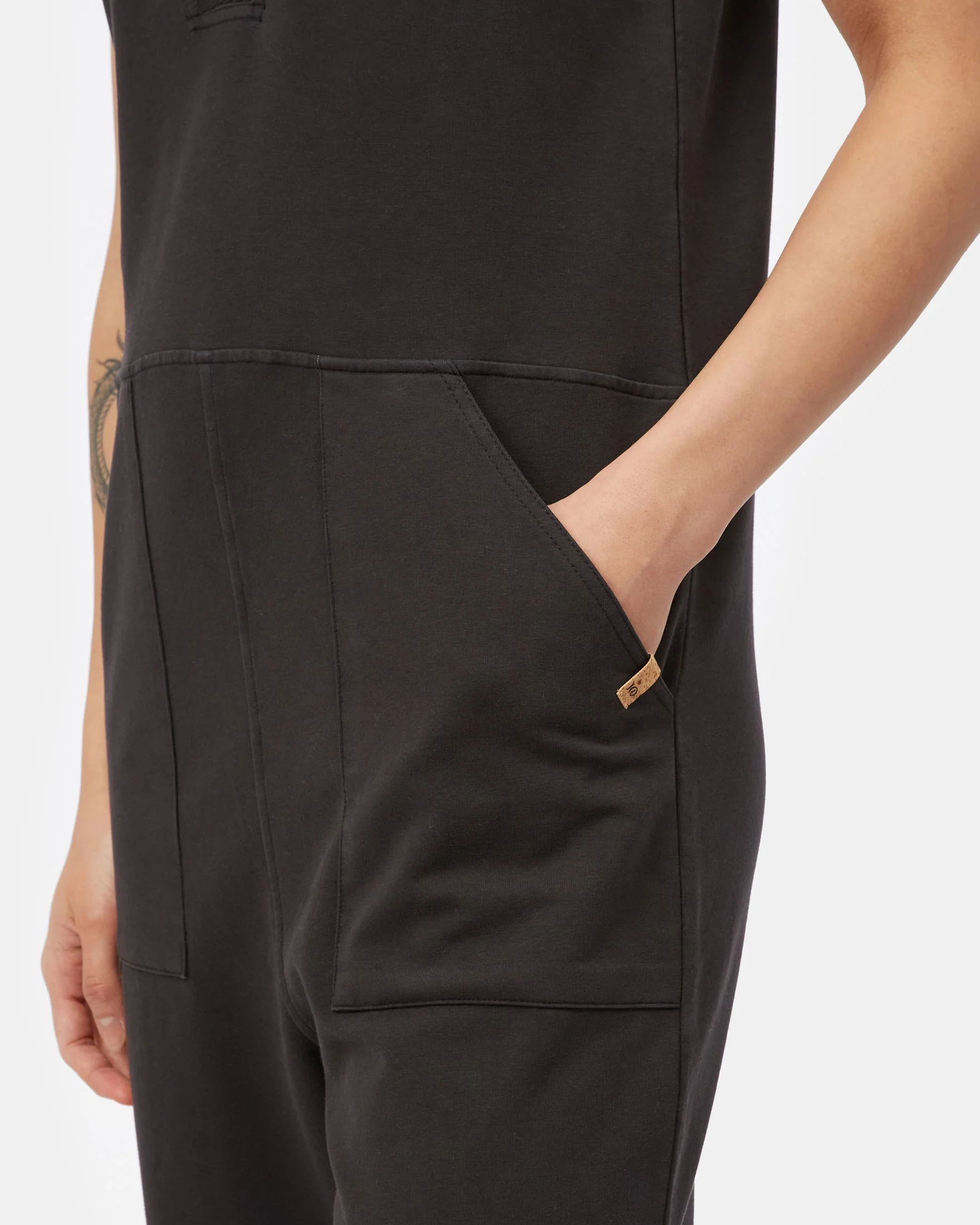 French Terry V-Neck Jumpsuit - Image 5