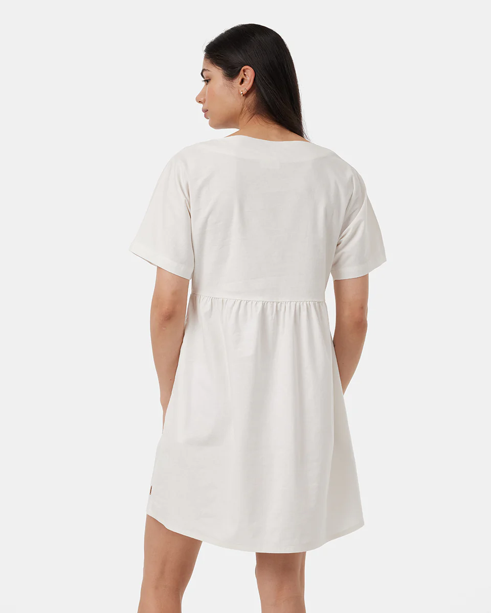Hemp Button Front Swing Dress - Image 3