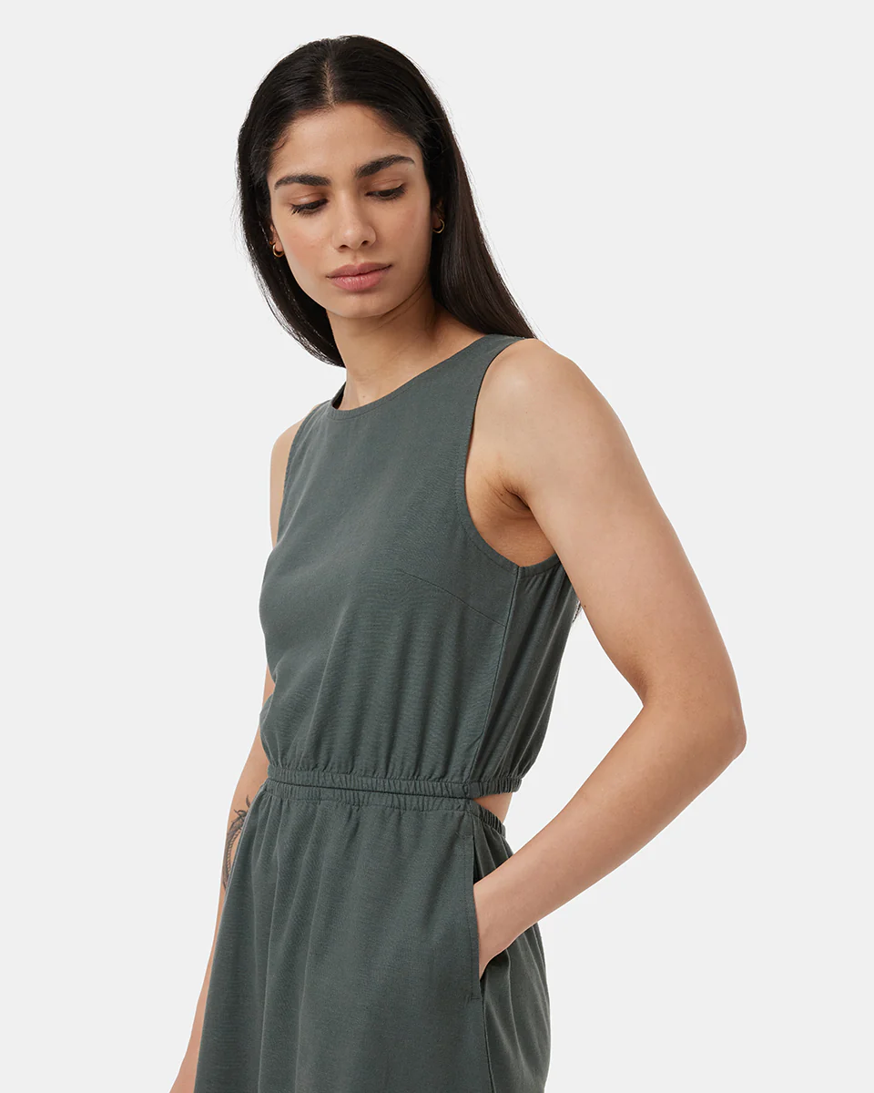 Hemp Cutout Dress - Image 4
