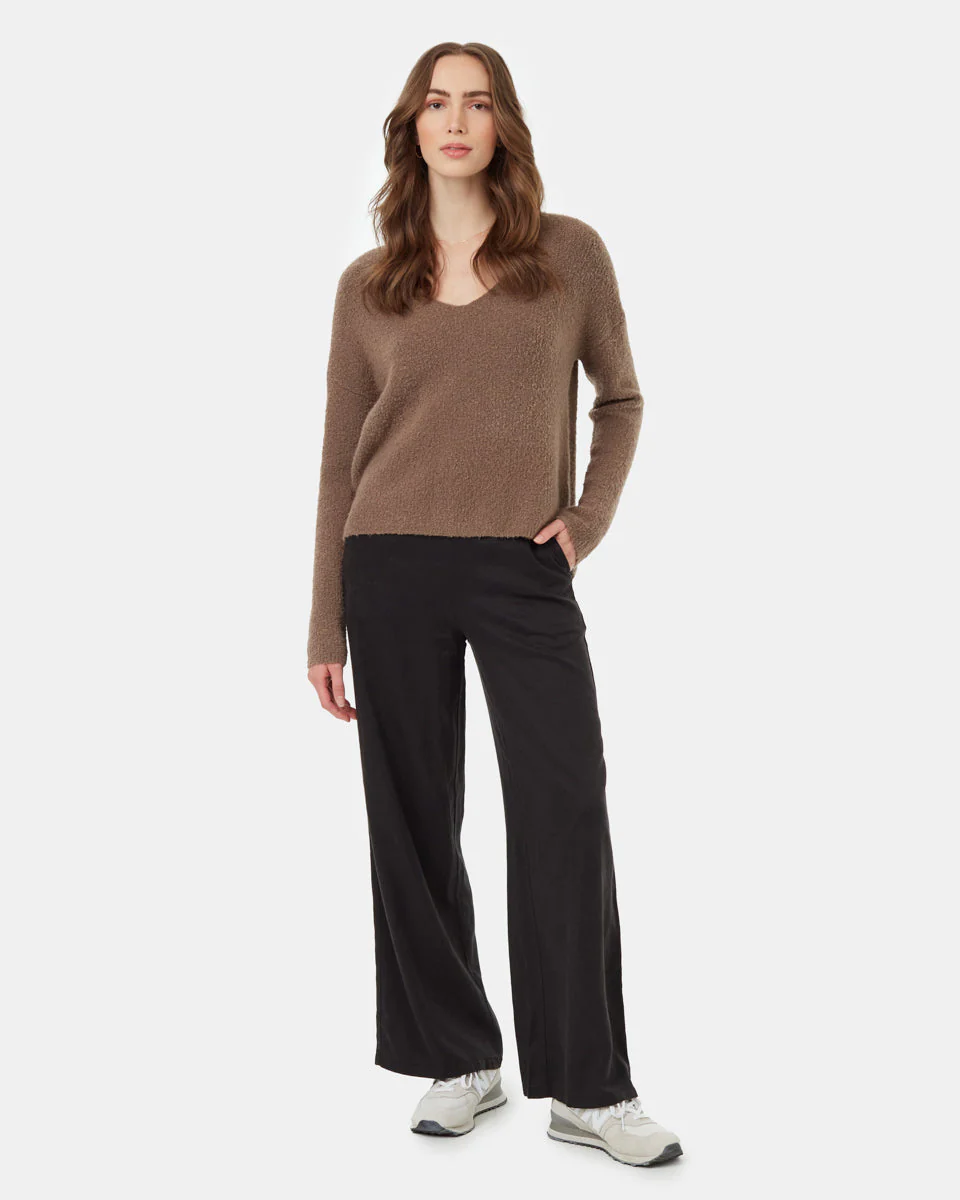 Highline Fuzzy V-Neck Sweater - Image 2