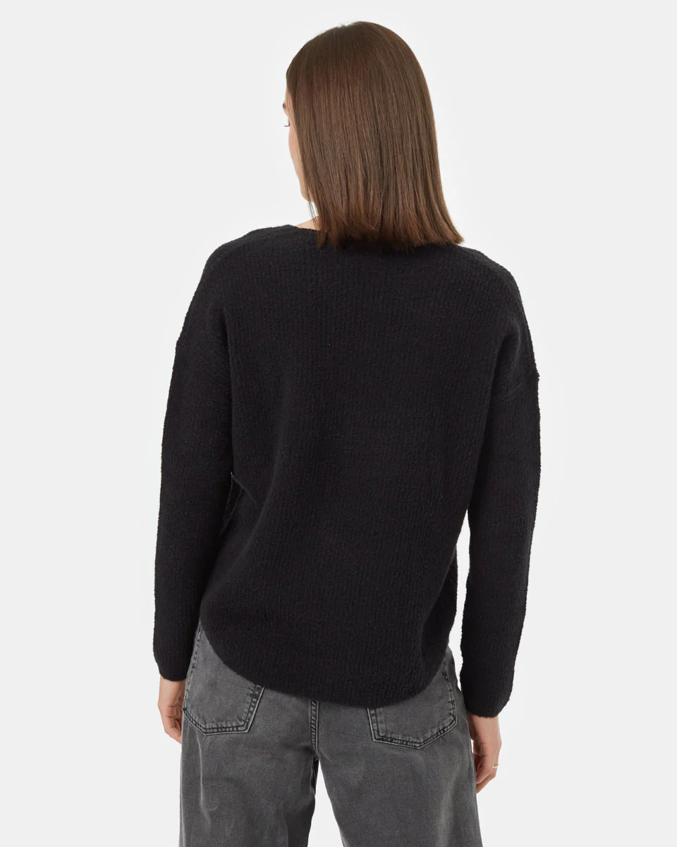 Highline Fuzzy V-Neck Sweater - Image 3