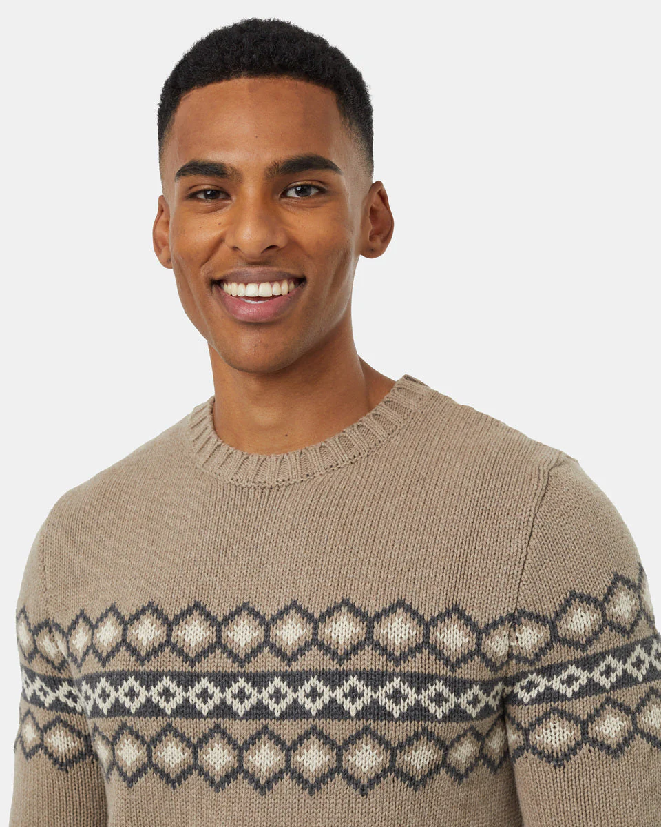 Highline Intarsia Crew Sweater - Image 4