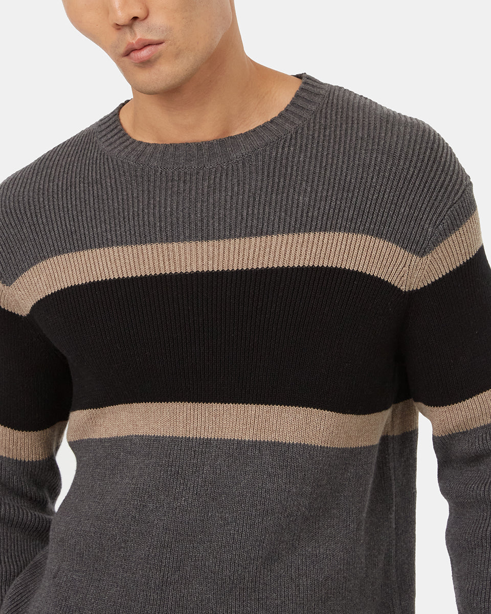 Highline Ribbed Blocked Crew - Image 4