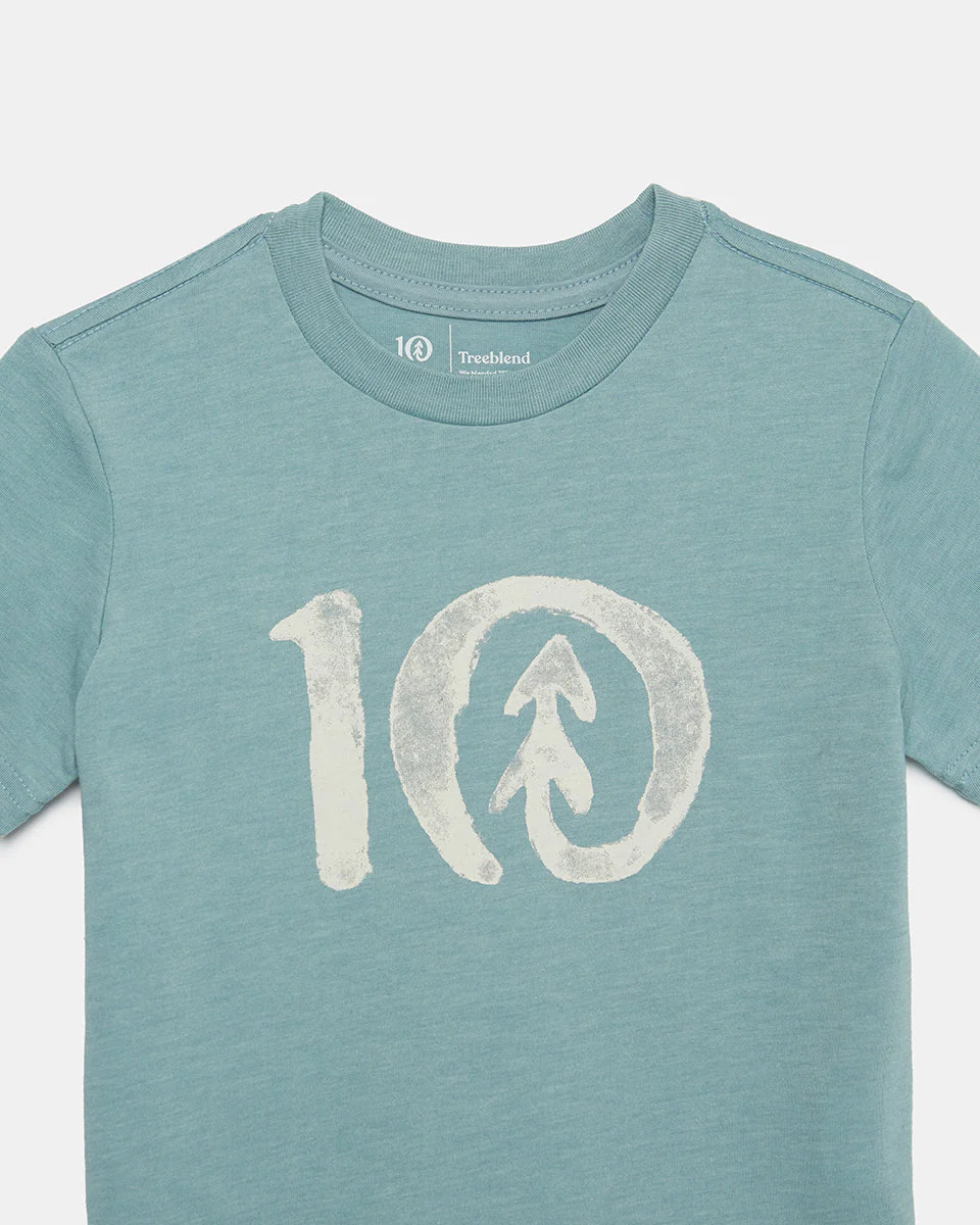 Kids Watercolour Ten T-Shirt - Image 2