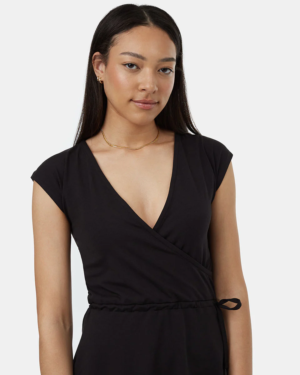 Knit Wrap Dress - Image 4