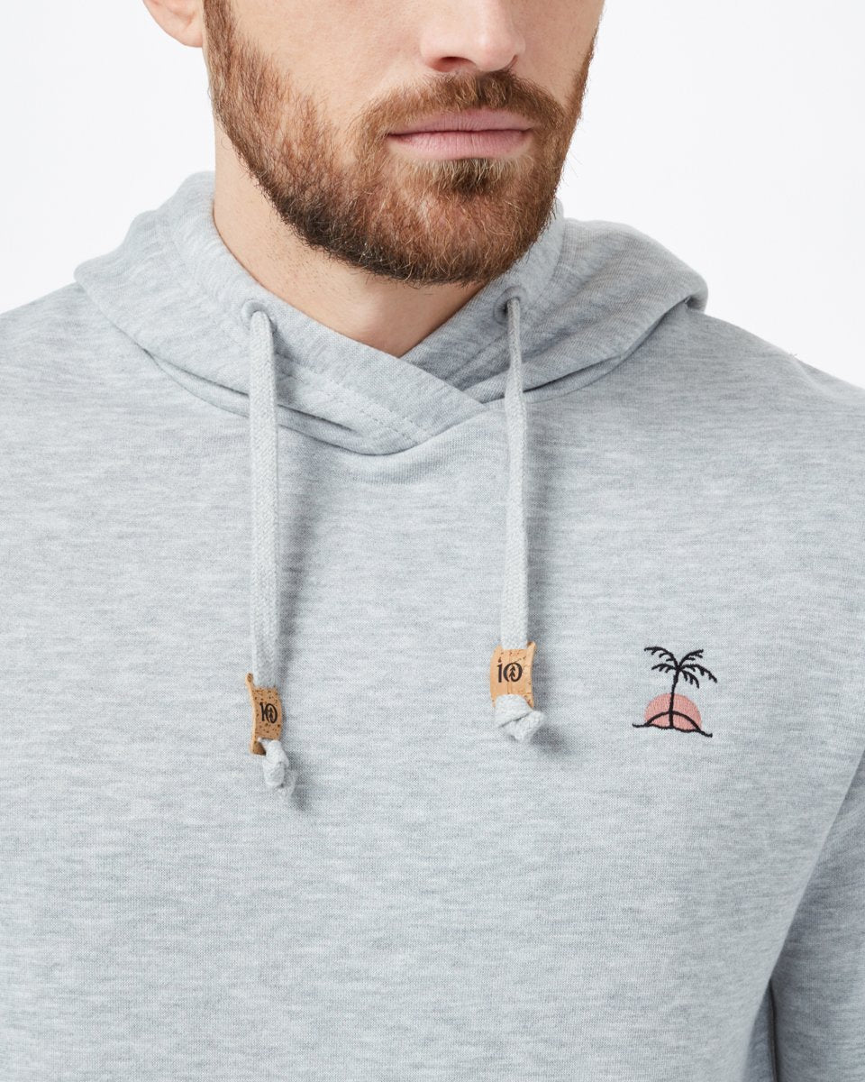 Palm Sunset Embroidery Hoodie - Image 3