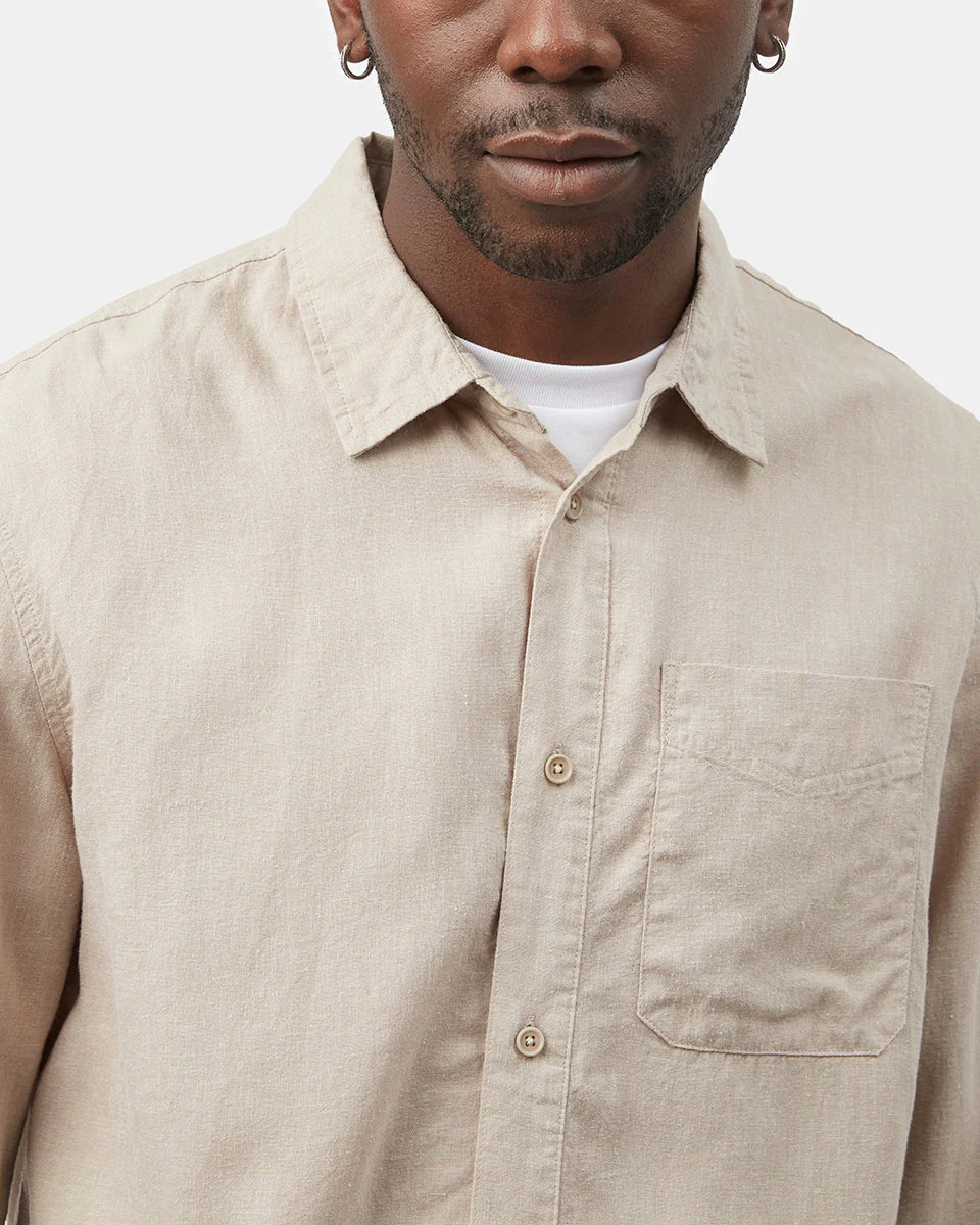Hemp Button Front Shirt - Image 4