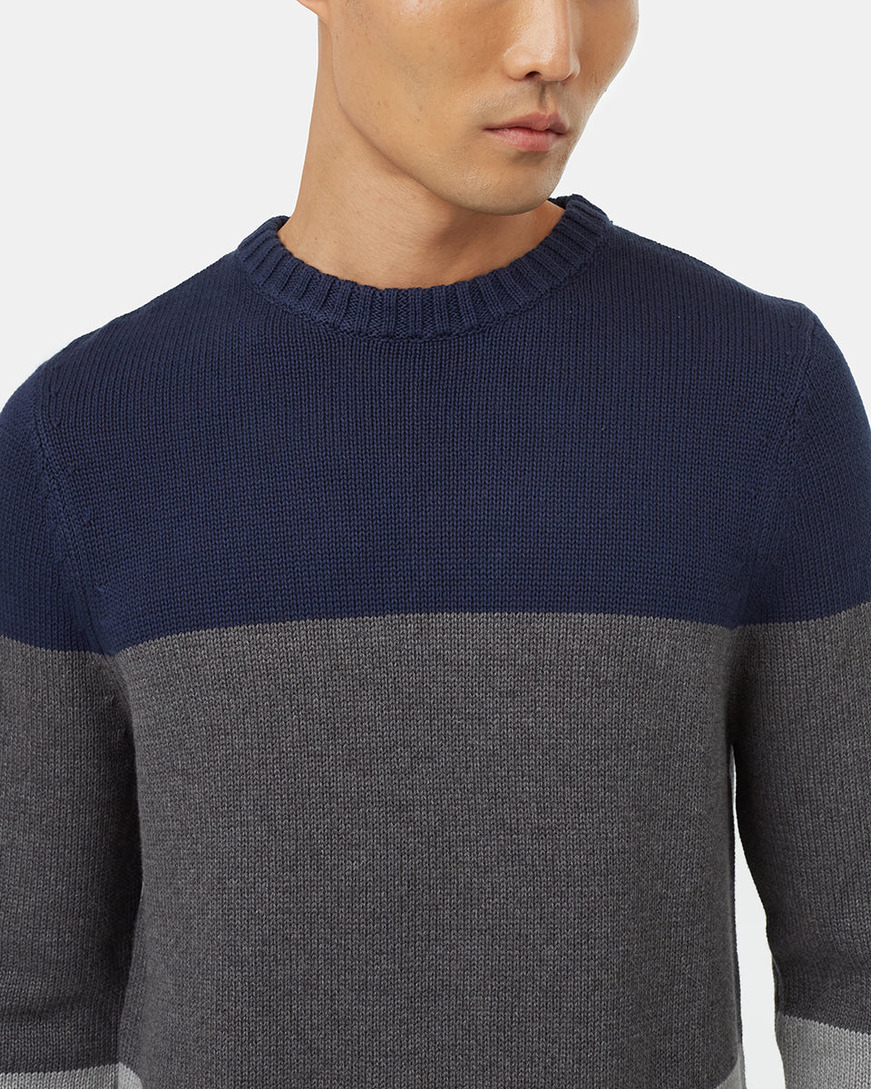 Highline Blocked Crew Sweater - Image 4