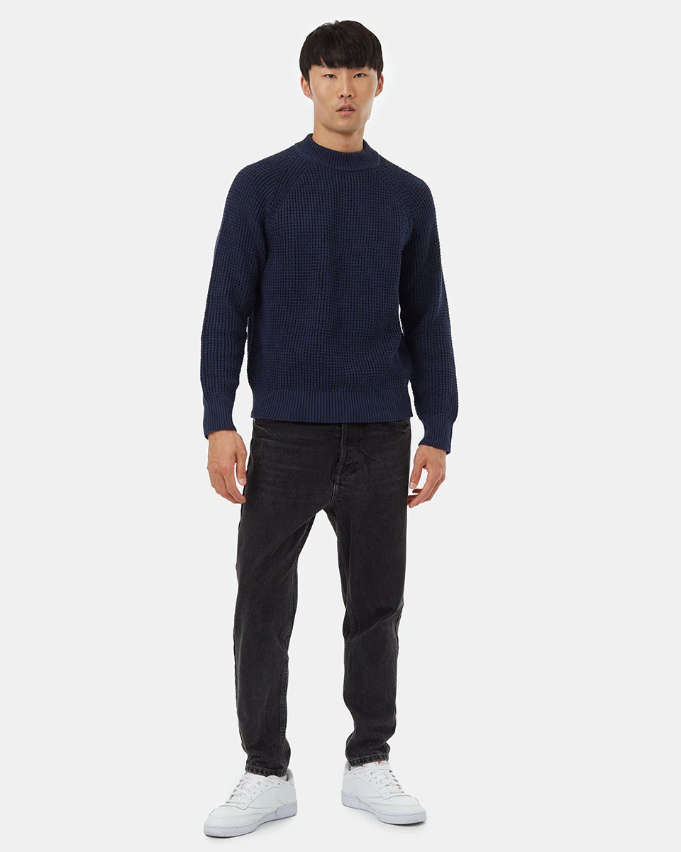 Highline Mock Neck Waffle Crew - Image 2