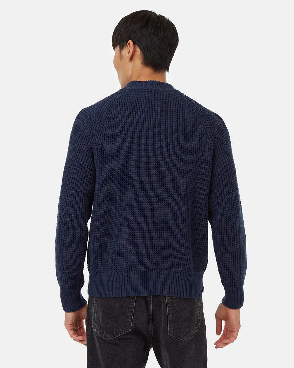 Highline Mock Neck Waffle Crew - Image 3