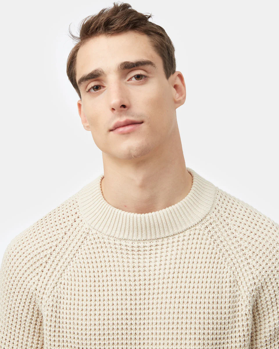 Highline Mock Neck Waffle Crew - Image 2