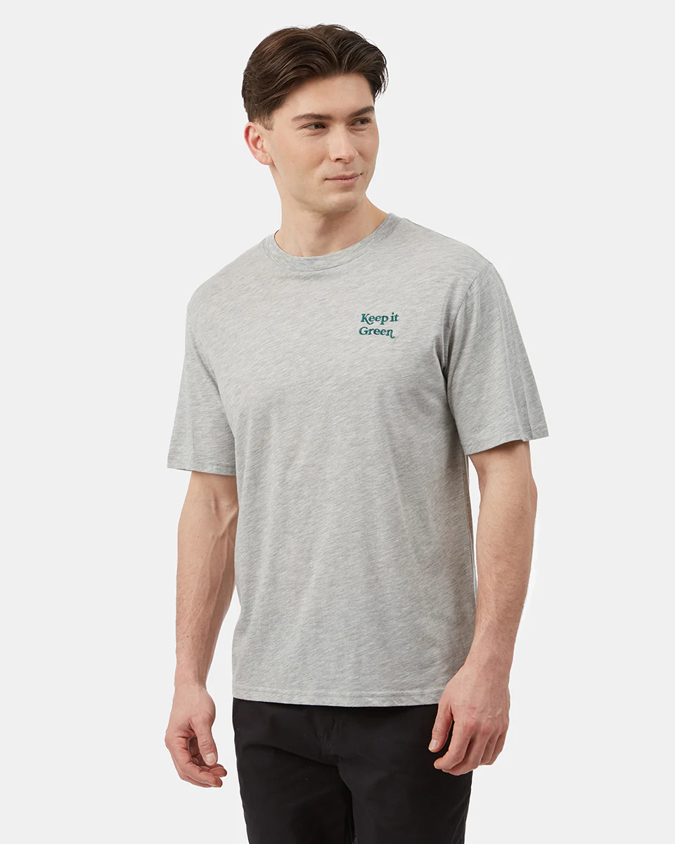 Keep It Green Embroidery T-Shirt - Image 2