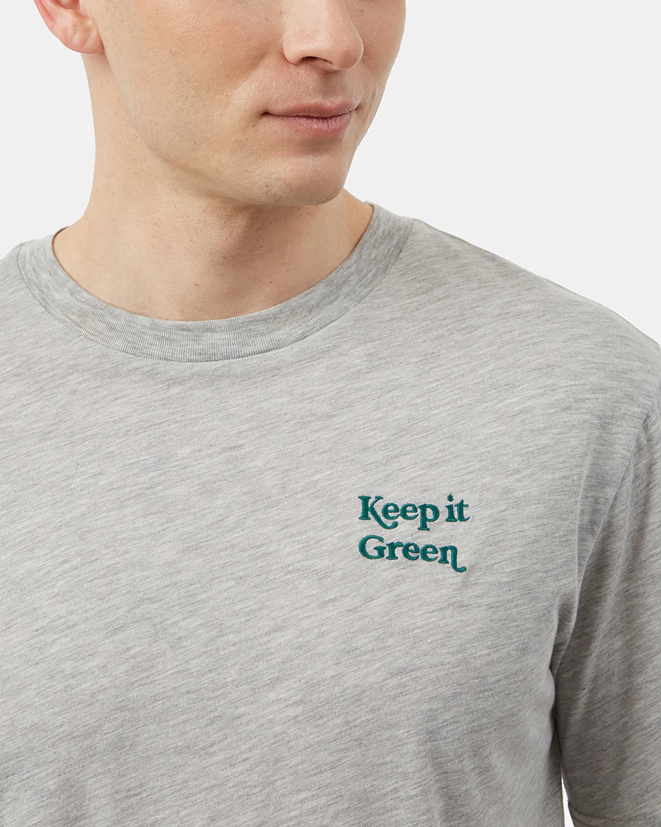 Keep It Green Embroidery T-Shirt - Image 3