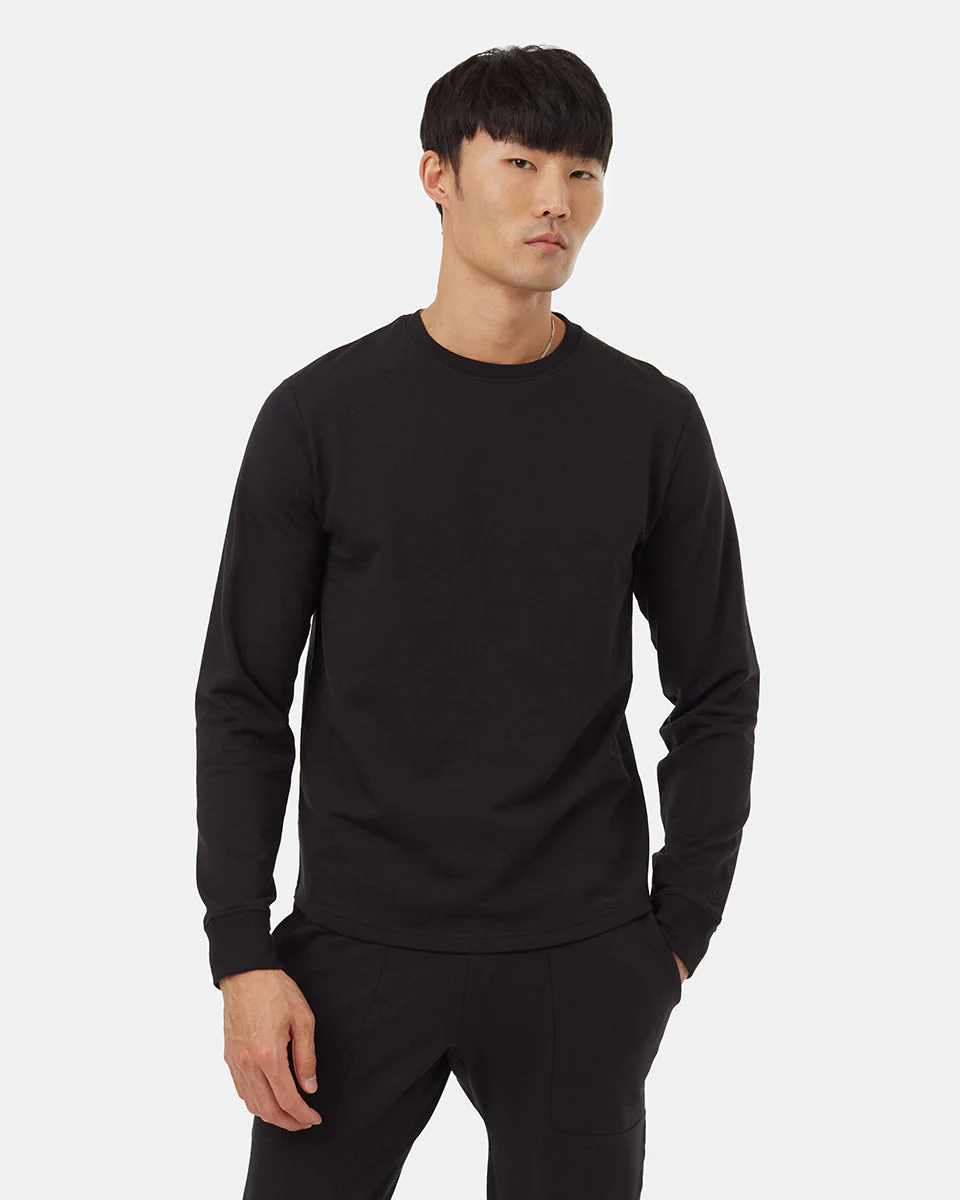 Lounge Shirt Tail Hem Crew - Image 2