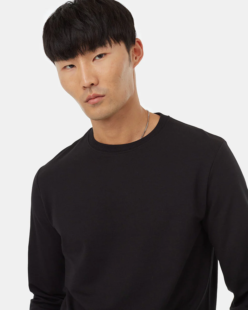 Lounge Shirt Tail Hem Crew - Image 4