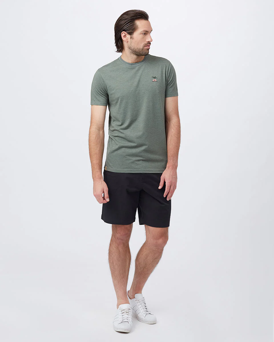 Palm Sunset Embroidery T-Shirt - Image 4