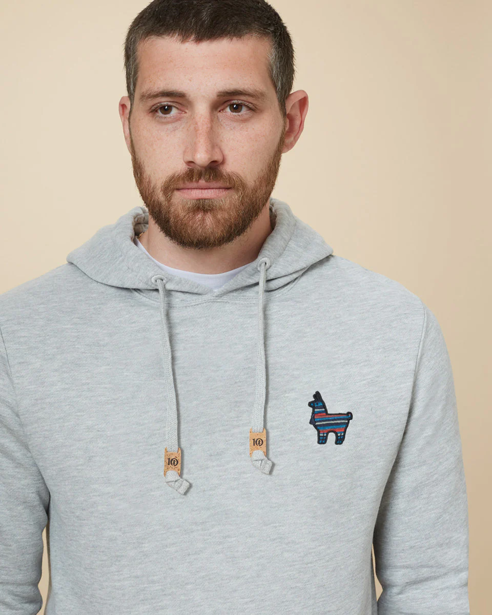 Peru Embroidered Llama Hoodie - Image 3
