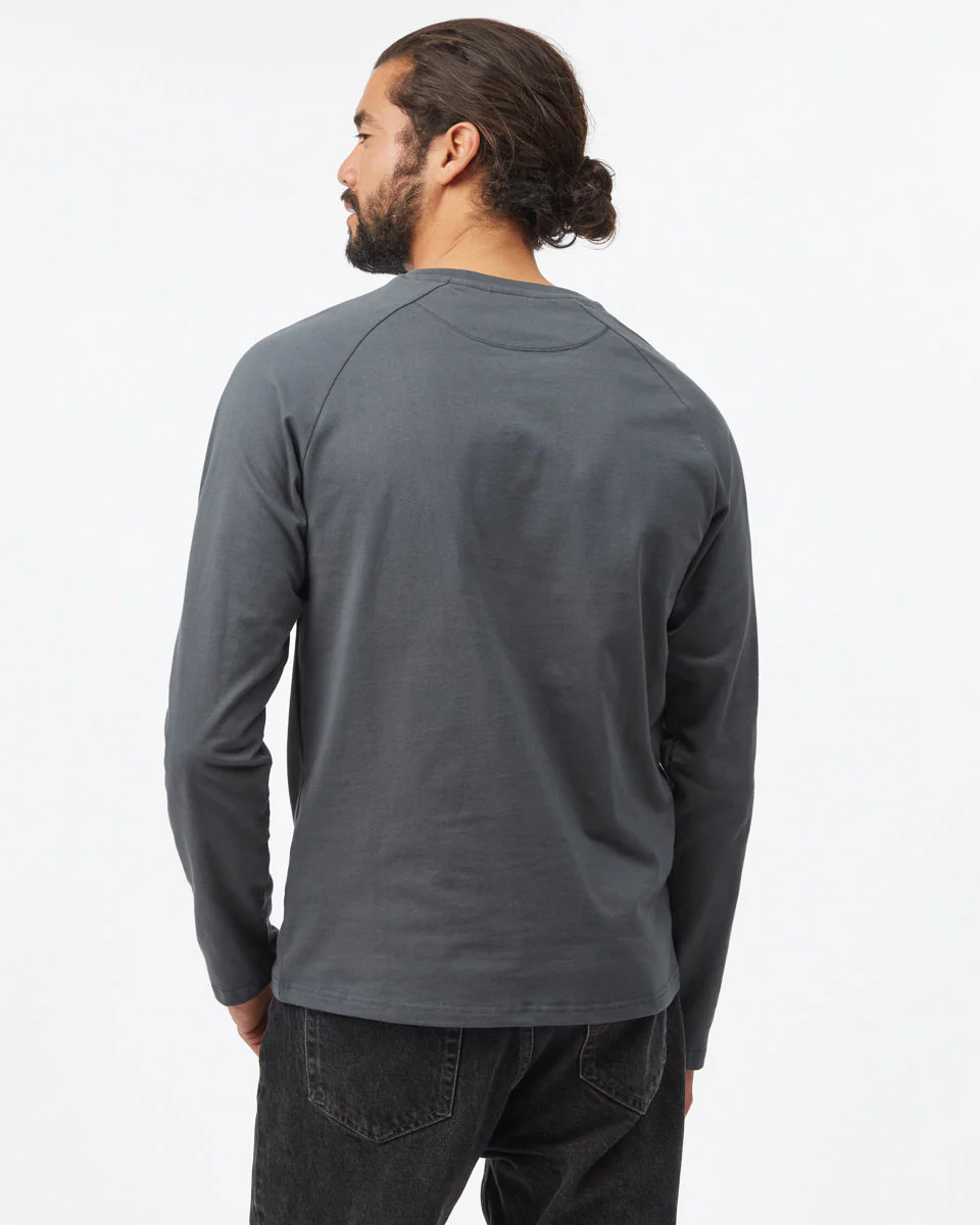 Recycled Cotton Classic Henley Longsleeve - Image 3