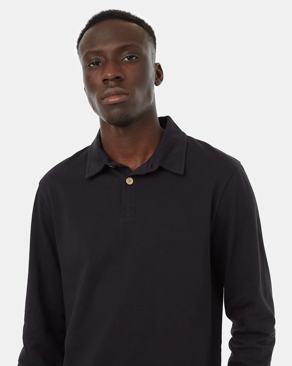 Recycled Cotton Polo Longsleeve - Image 3