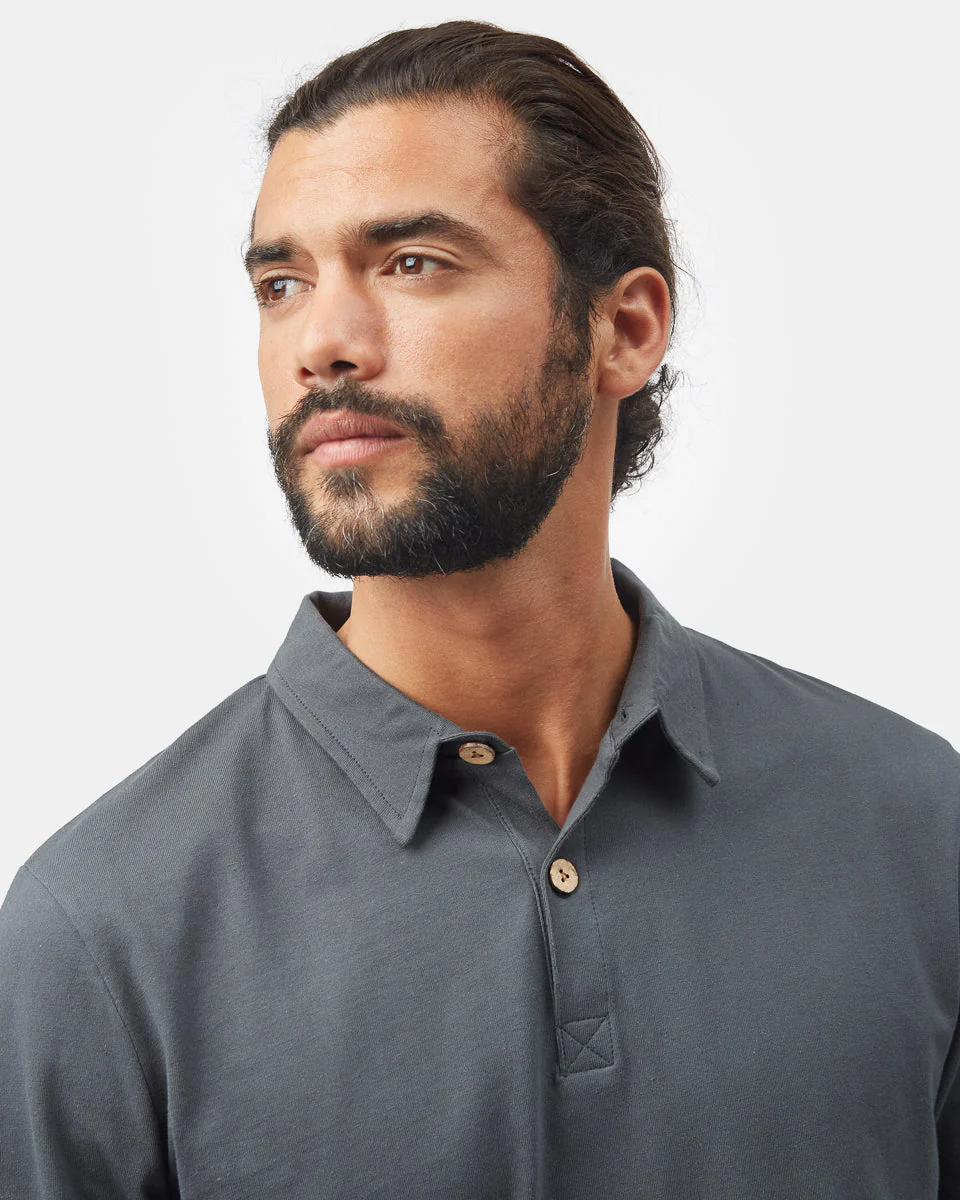 Recycled Cotton Polo Longsleeve - Image 6
