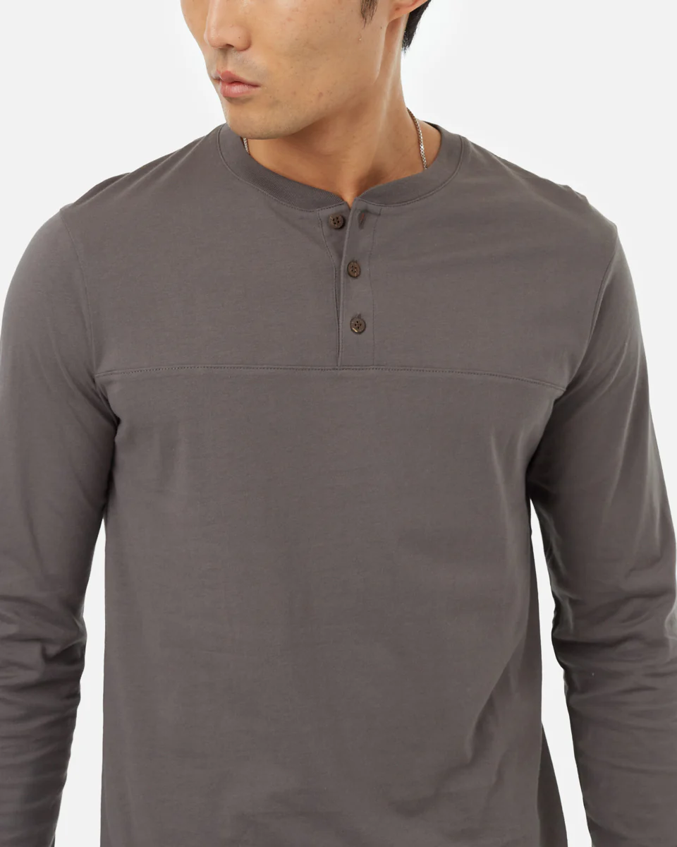 Set In Sleeve Yoke Henley - Image 4