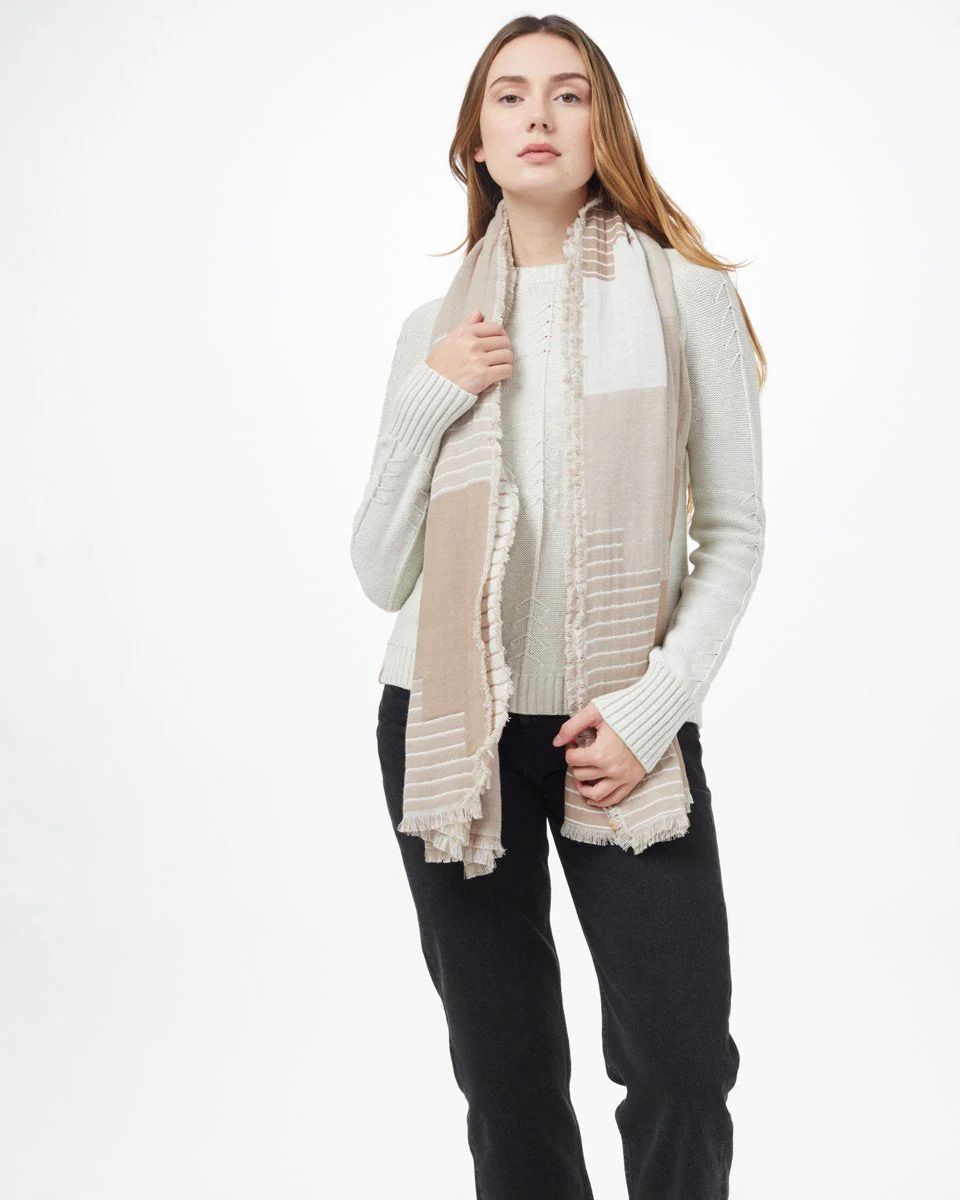 Organic Cotton Peaks Blanket Scarf - Image 3