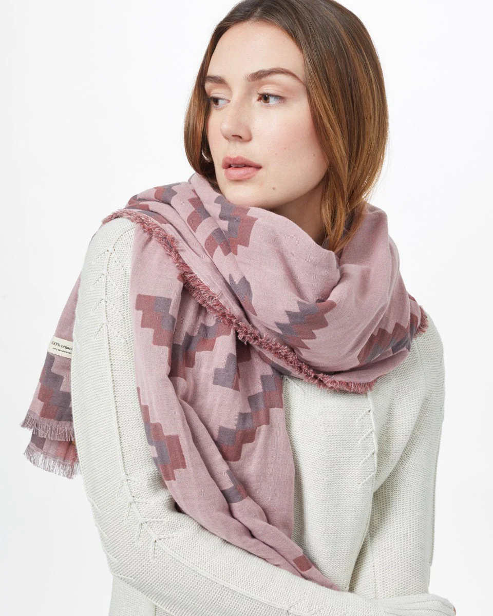 Organic Cotton Sumatra Blanket Scarf - Image 4
