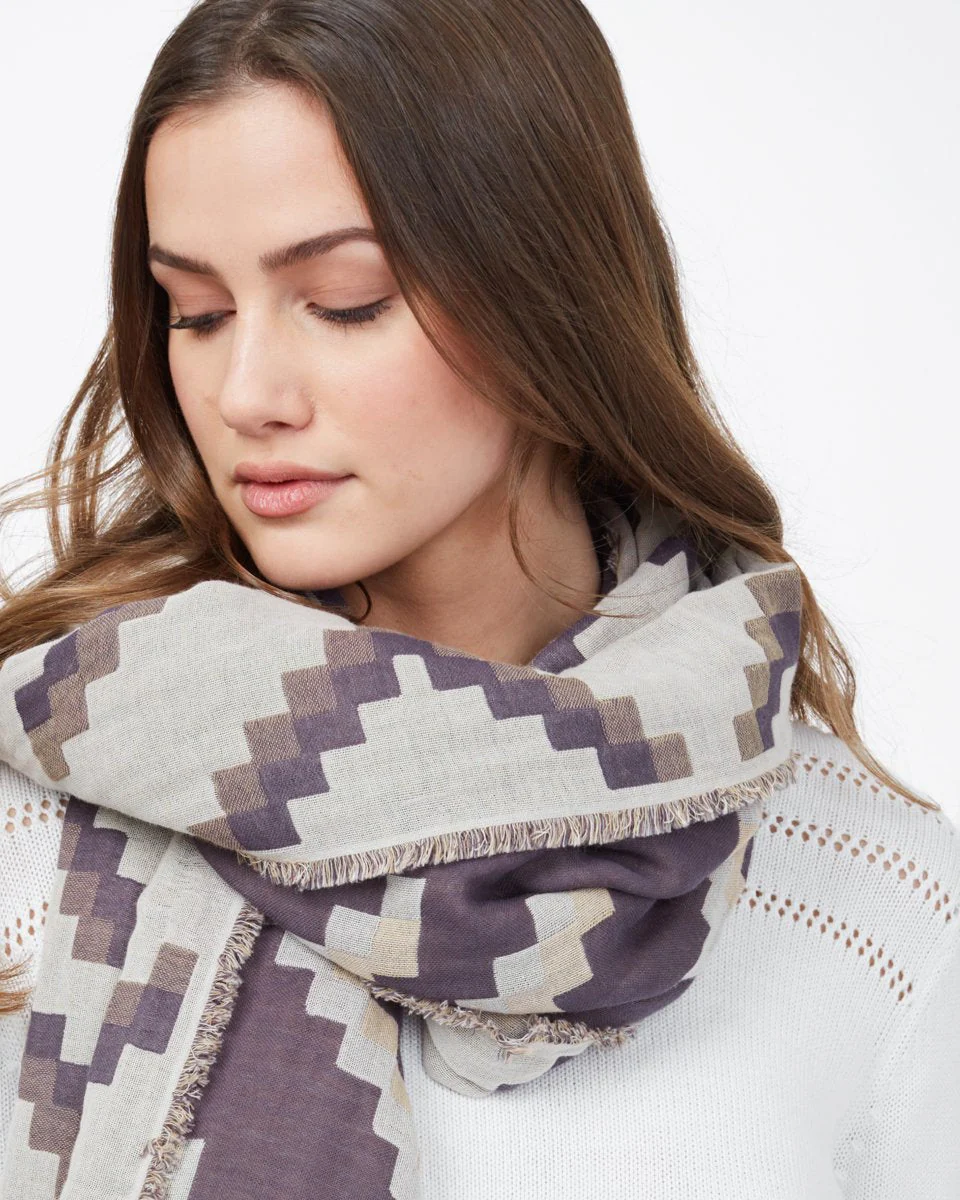 Organic Cotton Sumatra Blanket Scarf - Image 2
