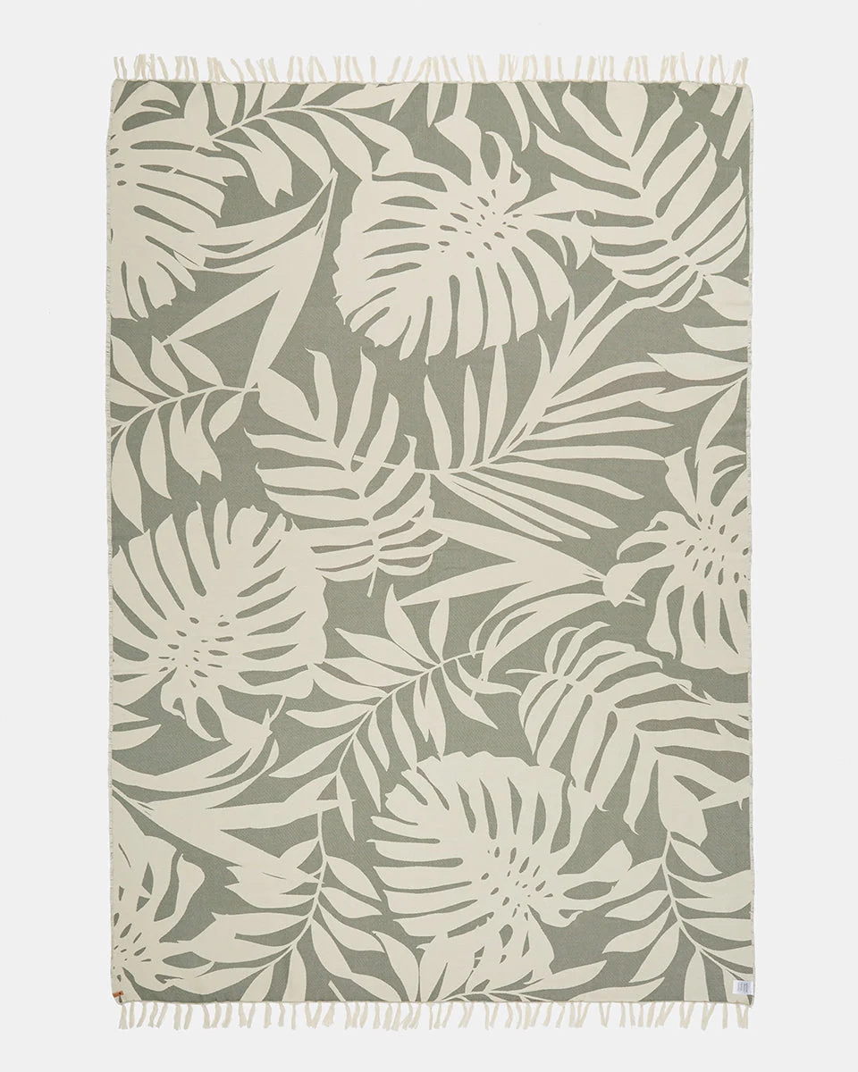 Organic Cotton Vintage Jungle Beach Blanket