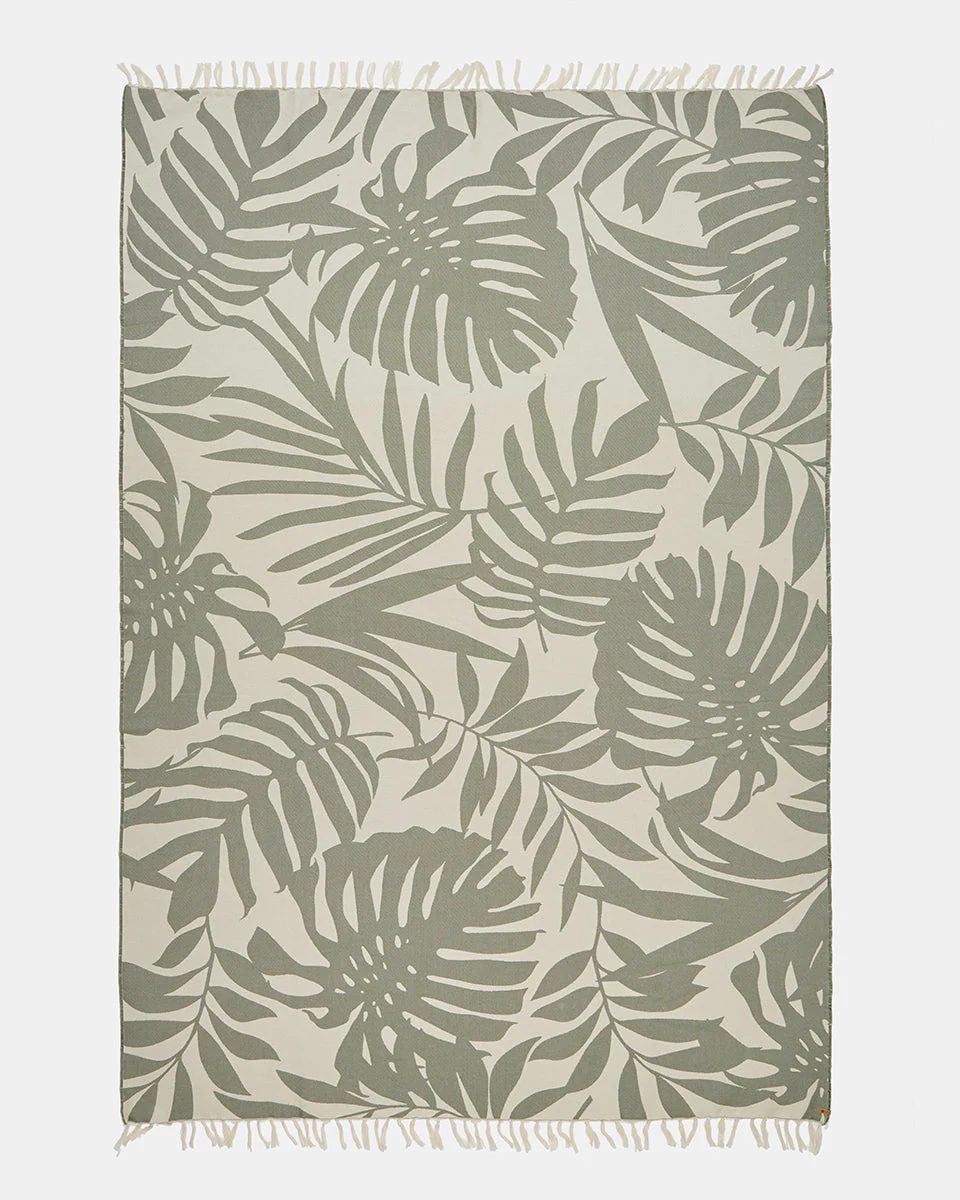 Organic Cotton Vintage Jungle Beach Blanket - Image 4