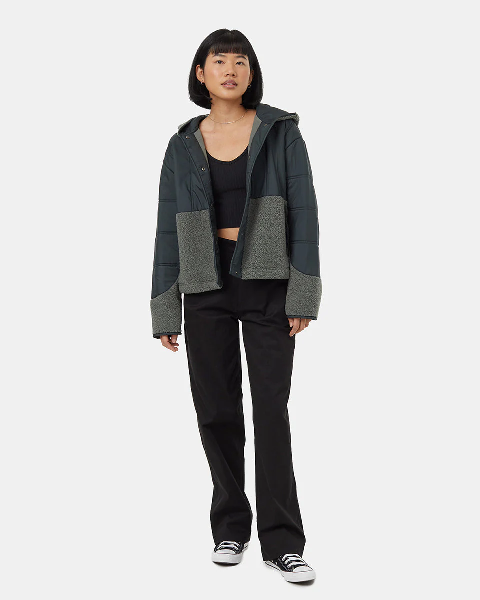 Recycled Boucle Full Snap Hoodie - Image 2