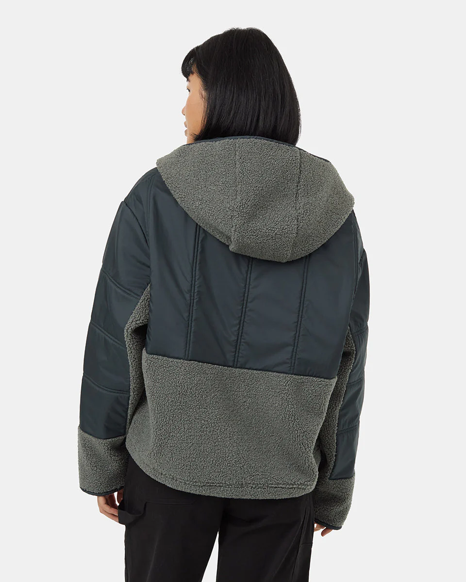 Recycled Boucle Full Snap Hoodie - Image 3