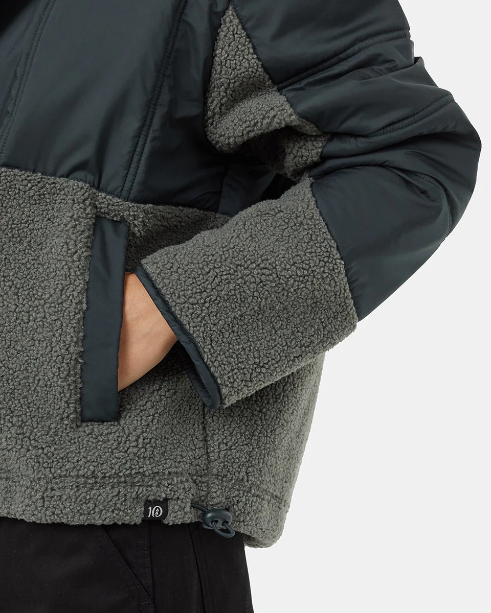 Recycled Boucle Full Snap Hoodie - Image 8