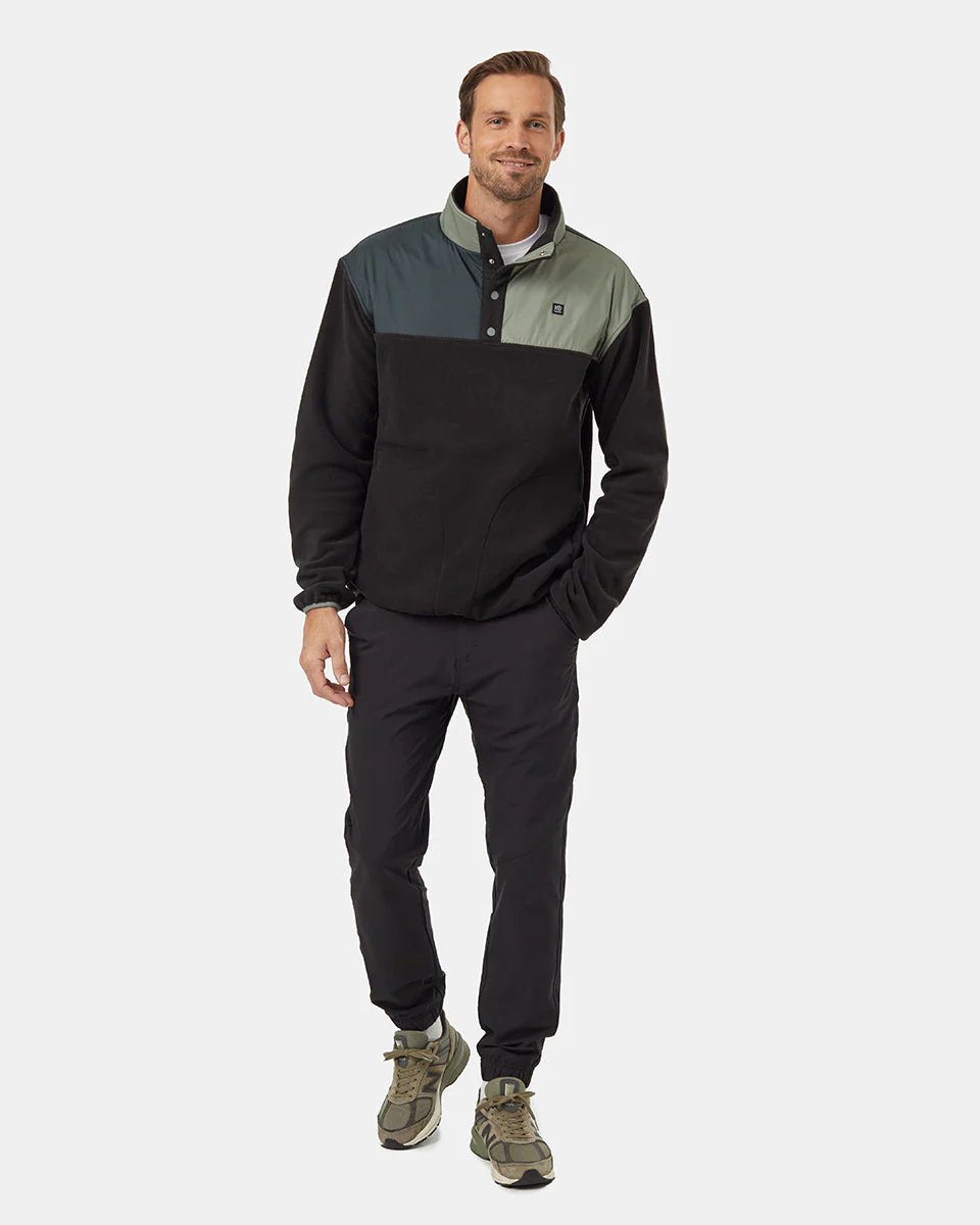 Recycled MicroFleece Contrast 1/4 Snap - Image 2