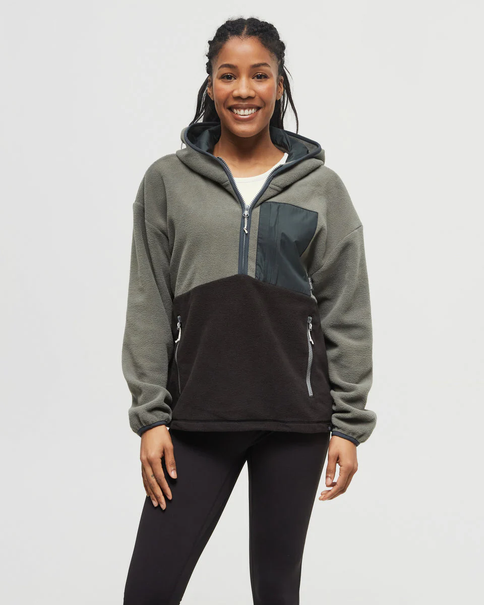 Recycled MicroFleece Contrast 1/4 Zip